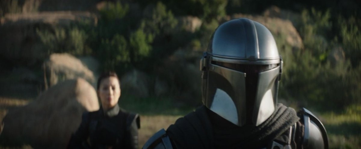  #TheMandalorian   When I found out the title of the episode, I hoped that "the tragedy" was the (inevitable) abduction of Grogu, and not the destruction of the Razor Crest. And not both! I was like Mando (BTW: proof you can play under a helmet!).