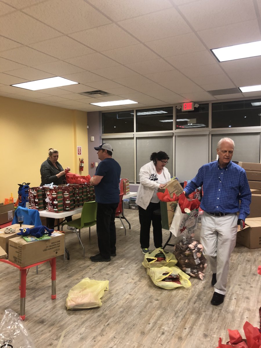 CompleatRehab's tweet photo. Our staff wrapping holiday presents for our Kiddos. https://t.co/NkZNJMEwgY