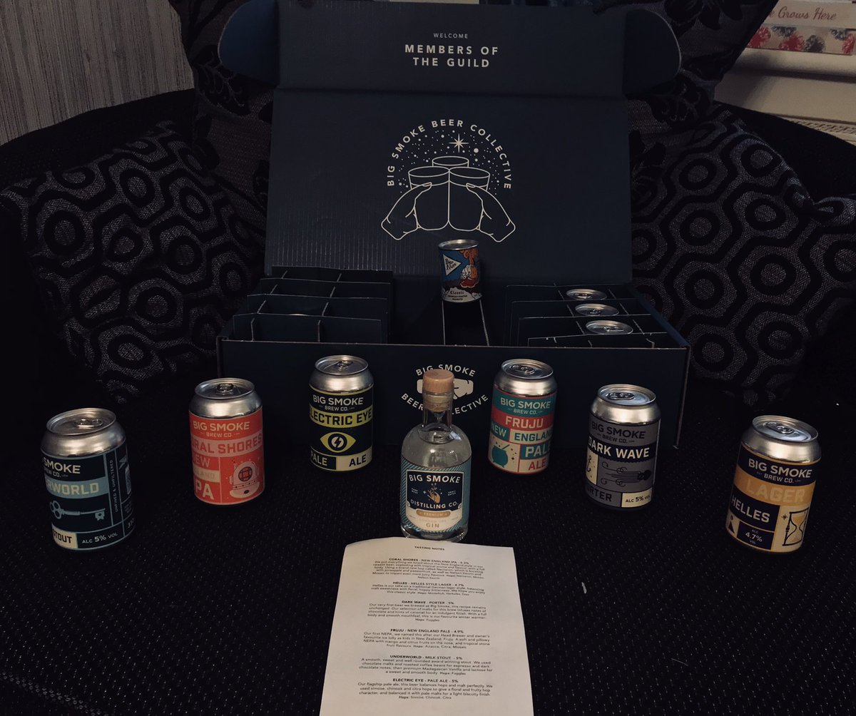 gan_aithreachas's tweet photo. Another absolute belter of a #beercollective box from @bigsmokebrew and a little something for @CharleneRober to share in the fun with https://t.co/pUniCBxDlu