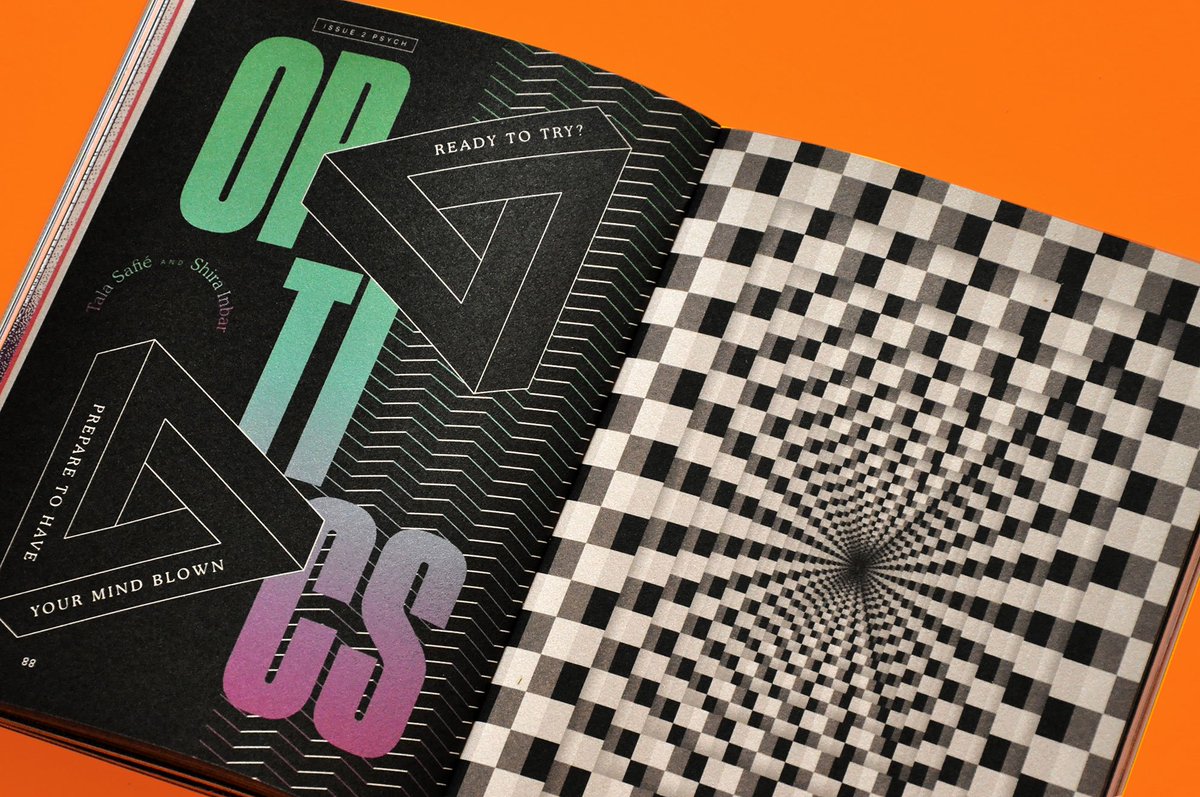 AIGAeyeondesign's tweet photo. Issue #02, the “Psych” issue! Dive headfirst into the intersection of design + mind-altering experiences of all kinds. Designed by @shira_no_filter > https://t.co/ikzzhXzGJU
#EyeOnDesignMag https://t.co/uIZZluFLtL