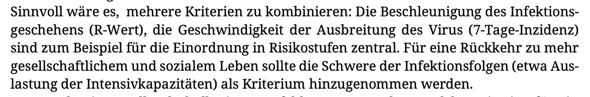 Ich habe angefangen, das Positionspapier der Grünen zu lesen. Lasst Euch diese Passage auf der Zunge zergehen (Seite 2). Übersetzt - so lange noch Plätze auf der Intensivstation frei sind, sollten wir uns "mehr gesellschaftliche(s) und soziale(s) Leben" leisten. NEIN!