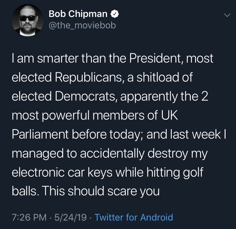 It seems that  @the_moviebob has no idea why so many people hate his guts.Let's explore that, shall we?These are in no particular order, but I'm sure you can find *some* reason to dislike this fat racist hypocritical arrogant self-absorbed twat.