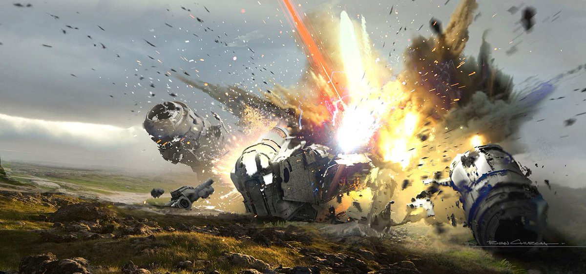  #TheMandalorian   It is the creator of the design  @rchurchdesign who made the concept art for its destruction. 