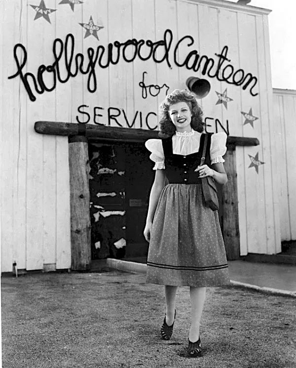 Spearheaded by Bette Davis, John Garfield and Jules Stein, The Hollywood Canteen opened up in October of 1942. Servicemen (and women!) would receive free food, entertainment and mixed and mingled with stars.