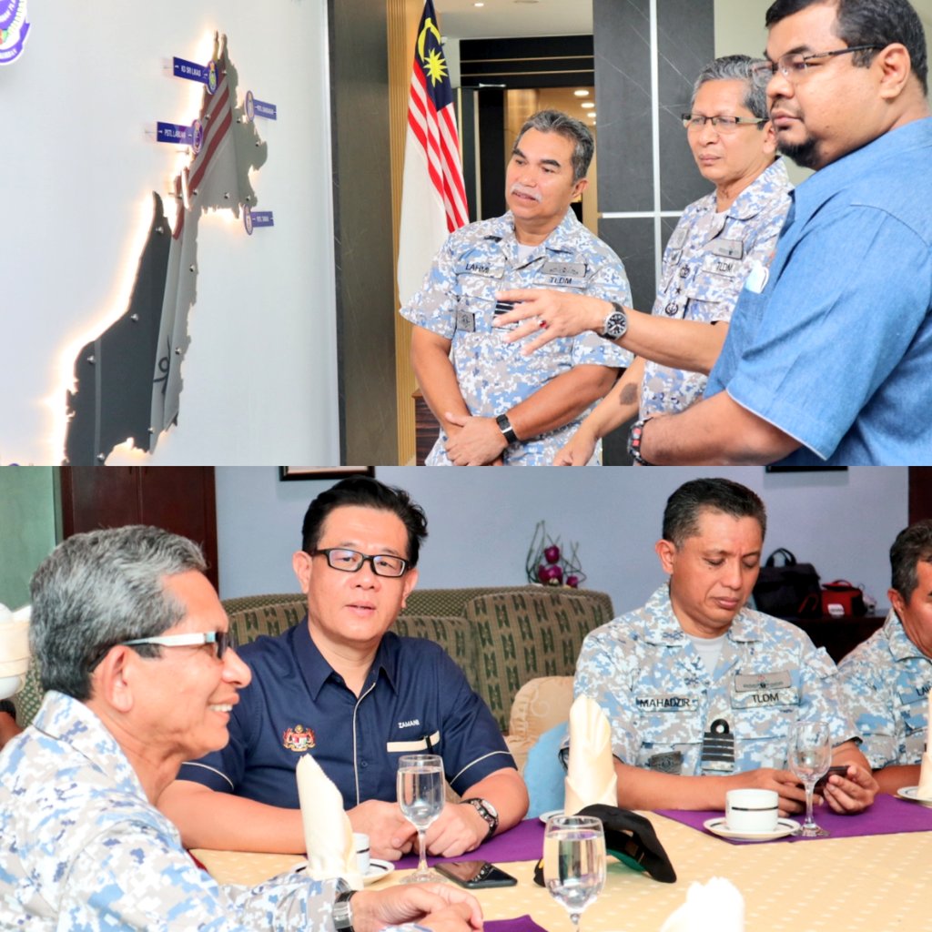 MPSTLDM's tweet photo. Lawatan Kerja dari Kementerian Kewangan ke @MkSimpanan dan @KDSI_rasmi oleh Ketua Penolong Pengarah Belanjawan Negara Encik Zukhairil Amar dan Setiausaha Bahagian Kewangan (SUB) Encik Zamani

#TLDM 
#PSSTLDM 
#MOF https://t.co/9ddiDaCuYY https://t.co/swWsSTKPKW