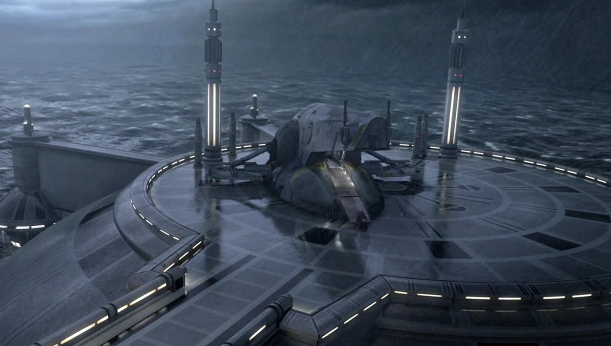  #TheMandalorian   I mean, the Firespray-31-class was introduced in The Empire Strikes Back (1980), before reappearing in Attack of the Clones (2002) then The Clone Wars (and so many other works). It's not just any ship. It's a hero ship.
