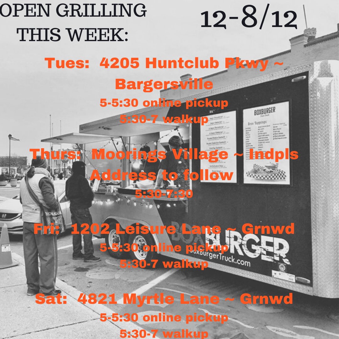 It's a new week and a new chance to have BoxBurgers for dinner 🧐

Visit:  boxburgertruck.com for
PreOrdering/Menu/Inspiration/Future Locations

#indianapolis #indy #indiana