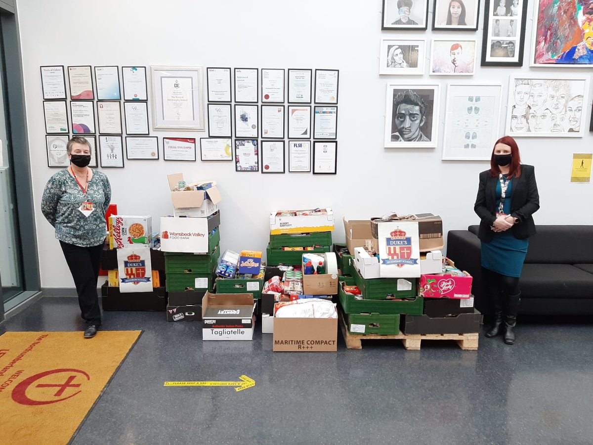 Dukes_AEN's tweet photo. Its all packed up &amp; heading to Wansbeck food bank distribution centre.  Huge thanks again to everyone who has donated. Well done to Nurture! https://t.co/6KAyyjIejs