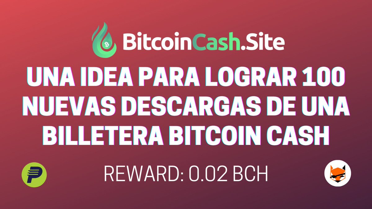 BCHLatam's tweet photo. ¡Nueva tarea de @IoLazyfox!

Proponga una idea viable e INNOVADORA para lograr 100 nuevas descargas de una billetera Bitcoin Cash en su ciudad

https://t.co/Y9ZPTubq3P

#BitcoinCash #BCH https://t.co/ECU9mtDJgb