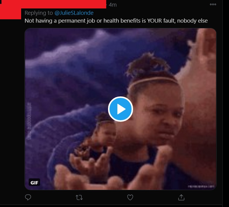When you're trolling a post about how to support someone being trolled and you use an inception-type GIF because you're too fucking dense to see the several layers of irony: