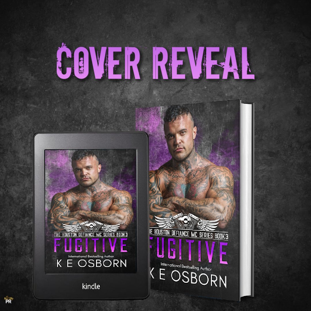 ↣ COVER REVEAL ↢
Fugitive by @KEOsbornAuthor
#FugitiveCoverReveal #KEOsborn #TheHoustonDefianceMCSeries
#BookThree #WeAreDefiance #MCRomance
Releasing 01/11
#PreOrder mybook.to/FugitiveKEOsbo…​
#SignUp bit.ly/ReleasePromoti…​
Hosted by <a href="/TheNextStepPR/">The Next Step PR</a>