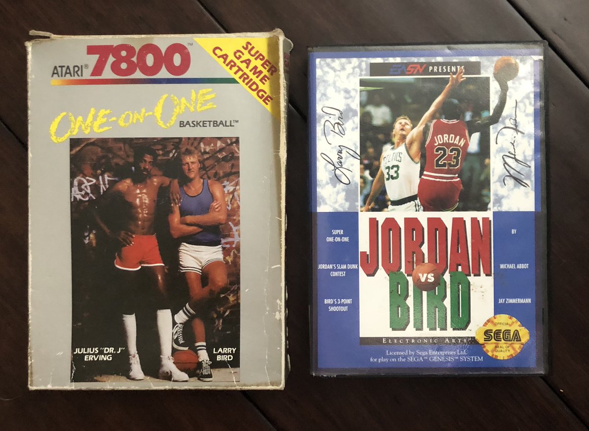 Video Game Classics!ONE-ON-ONE: DR. J vs BIRD (Atari 7800)JORDAN vs BIRD (Sega Genesis)