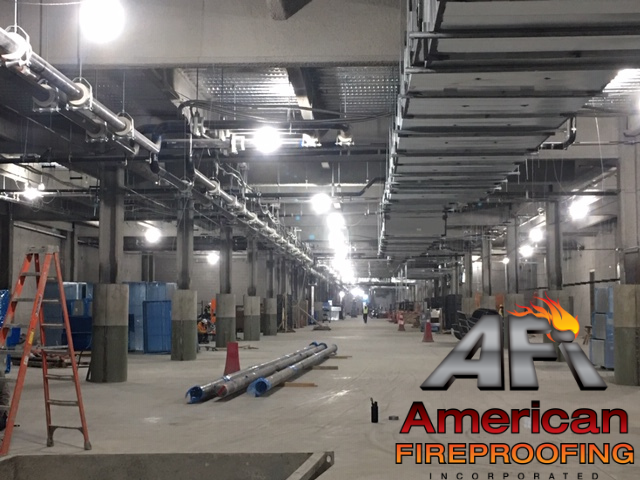 AFireproofing's tweet photo. 🔥#MotivationMonday Progress update from the AFI team providing the spray applied fireproofing scope at our Denver projects. 🔥
.
.
#fireproofing #appliedfireproofing #construction #constructionlife #mondaymotivation https://t.co/02QKzttD2T