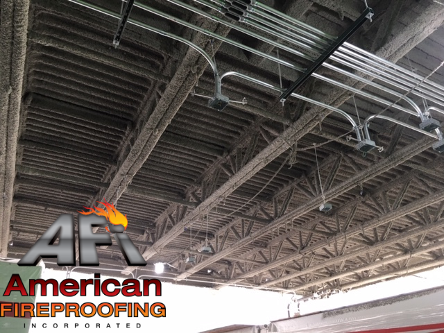 AFireproofing's tweet photo. 🔥#MotivationMonday Progress update from the AFI team providing the spray applied fireproofing scope at our Denver projects. 🔥
.
.
#fireproofing #appliedfireproofing #construction #constructionlife #mondaymotivation https://t.co/02QKzttD2T