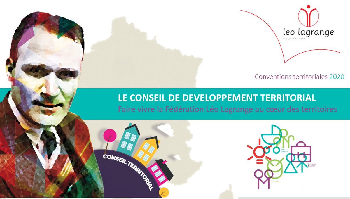 pommecarle's tweet photo. #NosSavoirFaireEnFabrique - #ConvTerrLLCE]
RDV demain de 18h à 20h sur Zoom pour la convention territoriale de @LeoLagrange CE. Au programme : "le Conseil de Développement Territorial - faire vivre la Fédération Léo Lagrange au cœur des territoires". https://t.co/6LgpFE7BD3