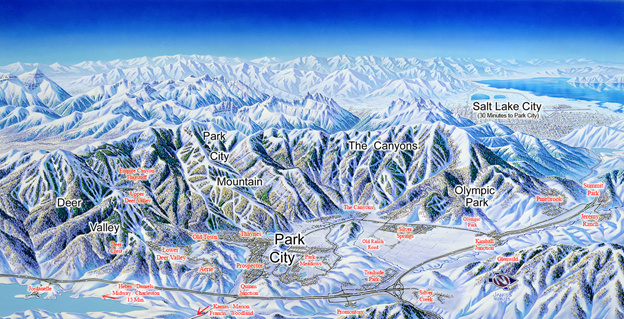 In 1970s, Park City Ski Area leased the terrain from United Park City Mines in a lease of only $155k a year (extendable until 2051)This would become Park City Mountain Resort, 1 of 3 resorts in the immediate area (alongside skiier-only Deer Valley and third-place Canyons)