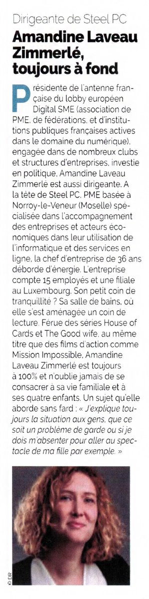 Très fiers de notre super-boss 😍
Merci <a href="/LeMensuelGE/">Le Mensuel Grand Est</a> pour ce portrait !

#GrandEst #entreprise #numérique
