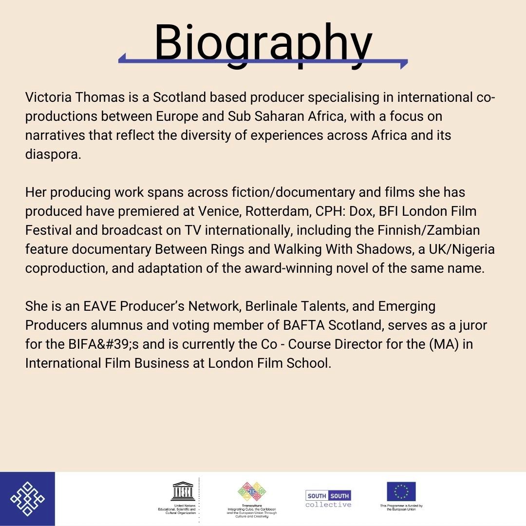 _SSCollective's tweet photo. Victoria Thomas is joining us LIVE from Scotland to discuss how creatives can make connections in the European market. 

#icectranscultura #EUConnection #EuropeanUnion #SouthSouthCollective #UNESCO https://t.co/2JFfH1FWuZ