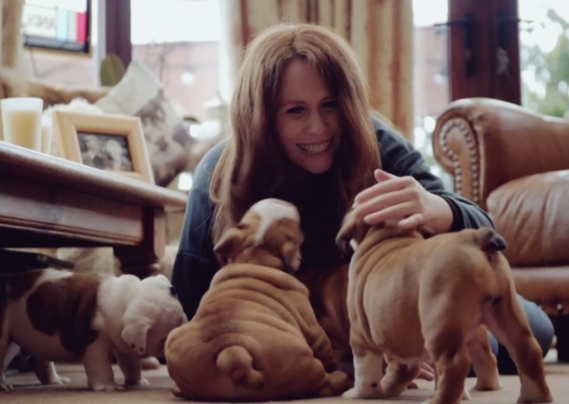 Catherine Tate being madly in love with dogs... a thread