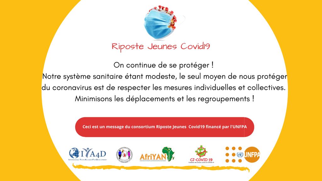 #RipostejeunesCOVID19
Brisons la chaîne de contamination en limitant nos déplacements et nos rassemblements. 
<a href="/renajem/">RENAJEM</a> <a href="/Iya4D/">IYA4D</a> <a href="/MaliAfriyan/">AfriYAN Mali</a> <a href="/CjCovid/">CJ COVID-19 🇲🇱</a> 
@Unfpamali <a href="/G_aliou/">Alioune GUEYE</a>
Cellule de Communication