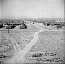 Japanese people on the west coast were forced into internment camps that were called “Relocation Camps.” Personally, I have family members that were thrown into those camps and currently live a few hours away from Topaz, pictured below.