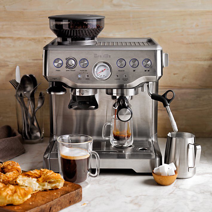 ajbebop's tweet photo. @malatack The Breville Barista Express does a great job. @BrevilleUSA https://t.co/QGf7FYutQz
