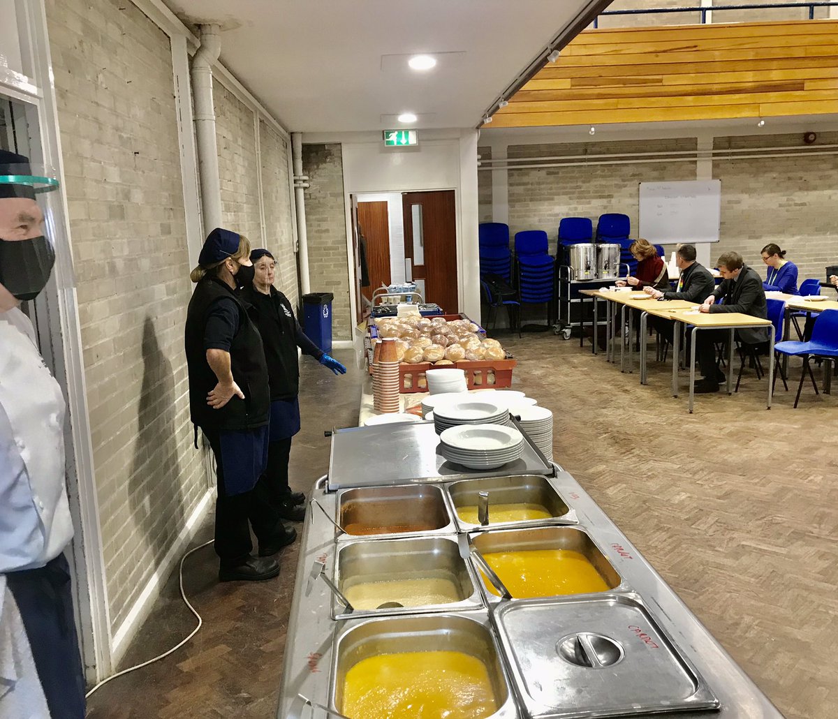 WorksopHead's tweet photo. First of our 
@worksopcollege bubbled Xmas lunches today in our #hogwarts style Great Hall for year 7&amp;8, whilst rest of the school enjoyed homemade soup and bread. Savings made will be donated to @BassetlawFbank 
@oldworksopians @woodardschools
@bsaboarding
@GoodSchoolsUK https://t.co/jV6mduPdao