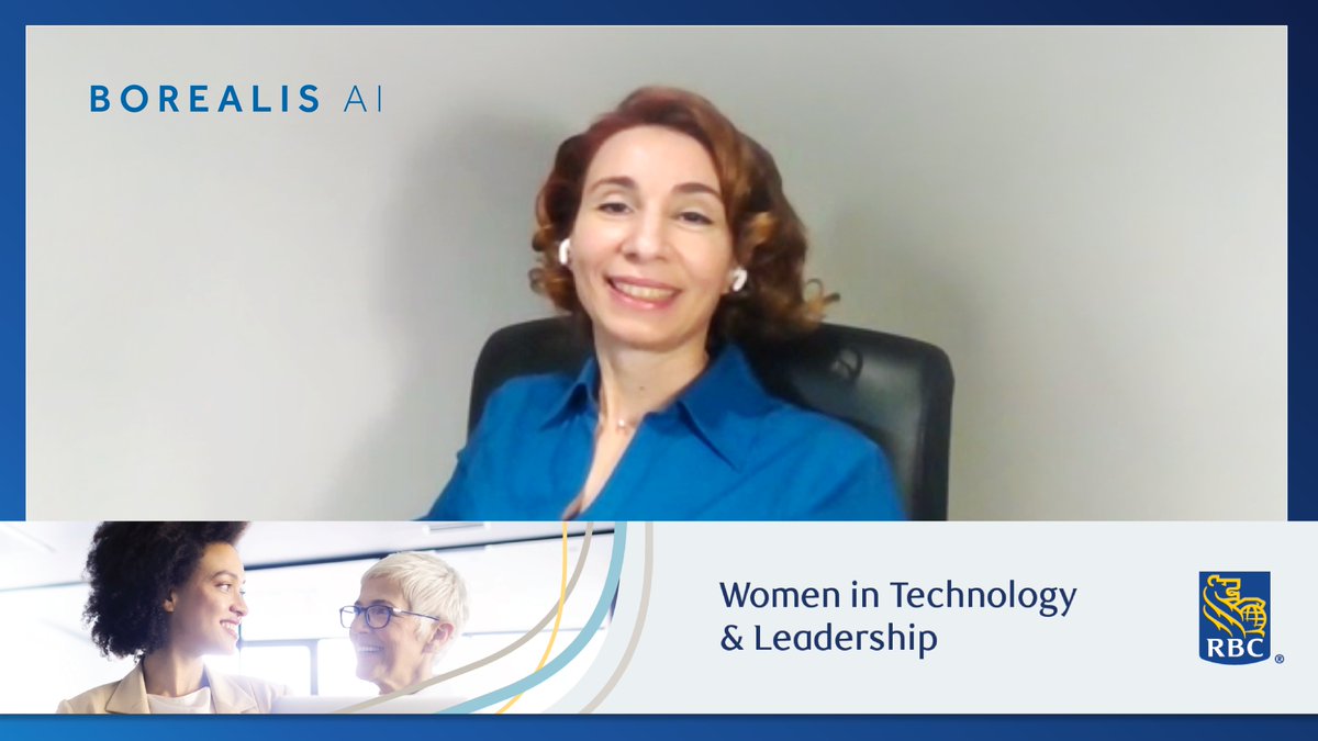 RBCBorealis's tweet photo. We had a great time on @RBC's Women in Tech & Leadership Panel! Our own @EireneThinks discussed our work on #RESPECTAI, Aiden & our partnership with @ai4goodlab. https://t.co/FH79i8yDCA
