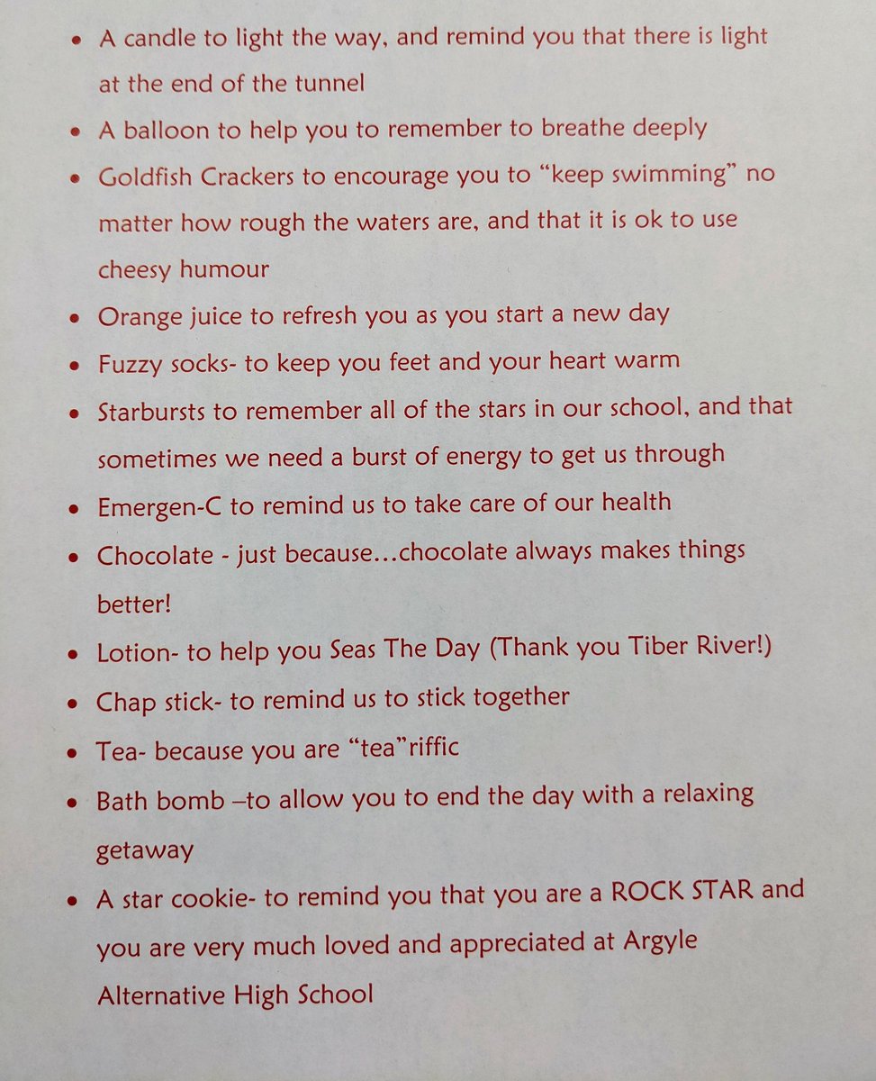 Taking care of our amazing staff today with their very own "Emergency Kits" filled with lots of local goodies!
#staffappreciation
#wsdstaff #rockstarteam
