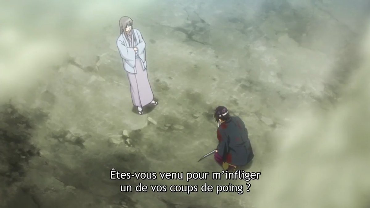 Remember how Takasugi had hallucinations of Shoyo during his fight VS Gintoki ?And asked him if he came to hit him to stop him in his stupid plansI love this scene because it shows that Takasugi is well aware that he is doing something that hurt himself and is totally opposed-