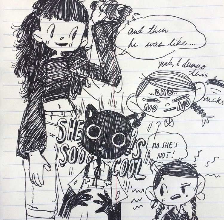 This doodle from 2016 was the very first time I ever drew catboy and conceived of these characters!! 