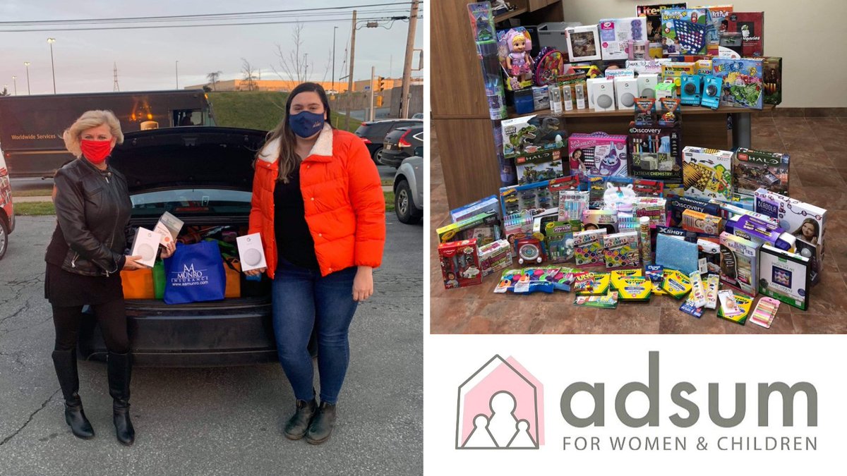 AAMunro's tweet photo. Our metro offices teamed up for a donation to @AdsumForWomen through @FX1019's Toy Drive this season! π #ToyDrive #Community #UnlockHope https://t.co/vuDHNpmvJo