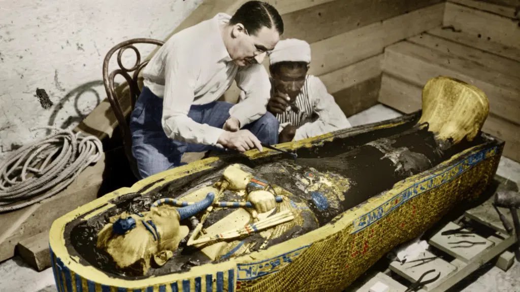 But before all of these films, another spark leading to another wave of Egyptomania, Mummymania, and the ‘Curse of the Pharaohs’, occurred... Tutankhamun’s tomb was discovered in the Valley of the Kings in 1922 by Howard Carter and Lord Carnarvon.