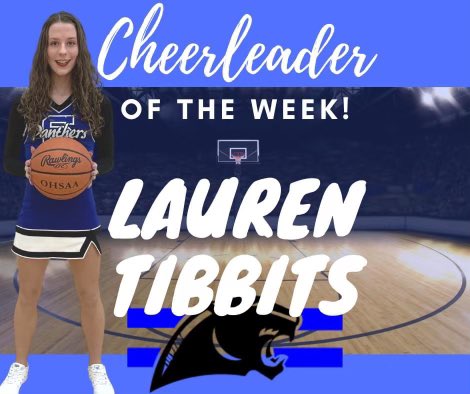 BoroCompCheer's tweet photo. Basketball Cheerleader of the Week! Lauren Tibbits! π£π
Lauren is described by her teammates as a kind, dependable, funny, great cheerleader, natural teacher, easy to talk to & great to be around. Congratulationsπ #cheerleader #cheerleading #springboropanthers https://t.co/EAh5A3d5bg