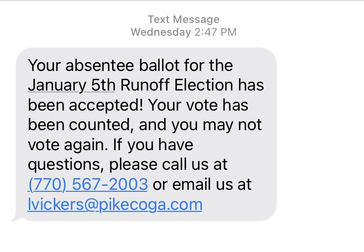 @andremcdonald @AndyOstroy @realDonaldTrump My vote was verified and counted. And they made it clear i cannot vote again. There is no fraud except the president who is openly encouraging fraud so he can win