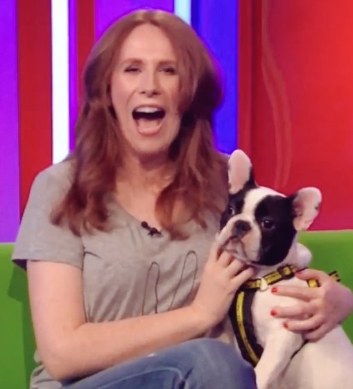 Catherine Tate being madly in love with dogs... a thread