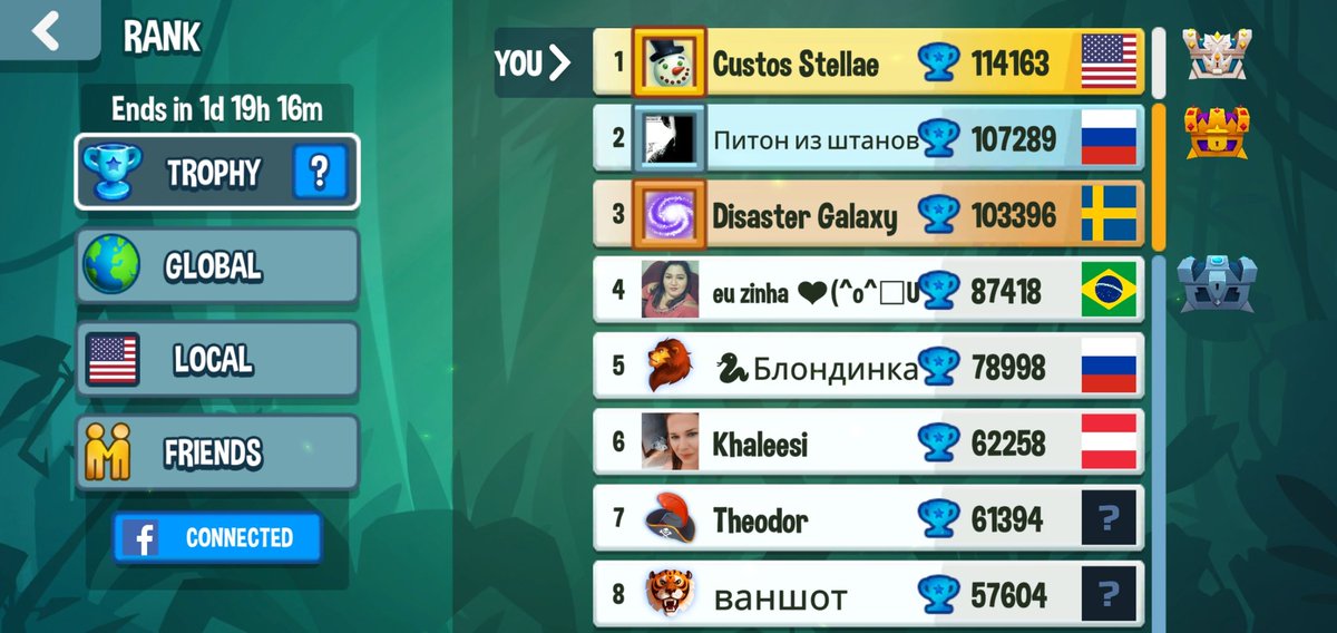CustosStellae's tweet photo. @SnakeRivals Let's see if I can hold my spot https://t.co/7Jxv6JxhQ1