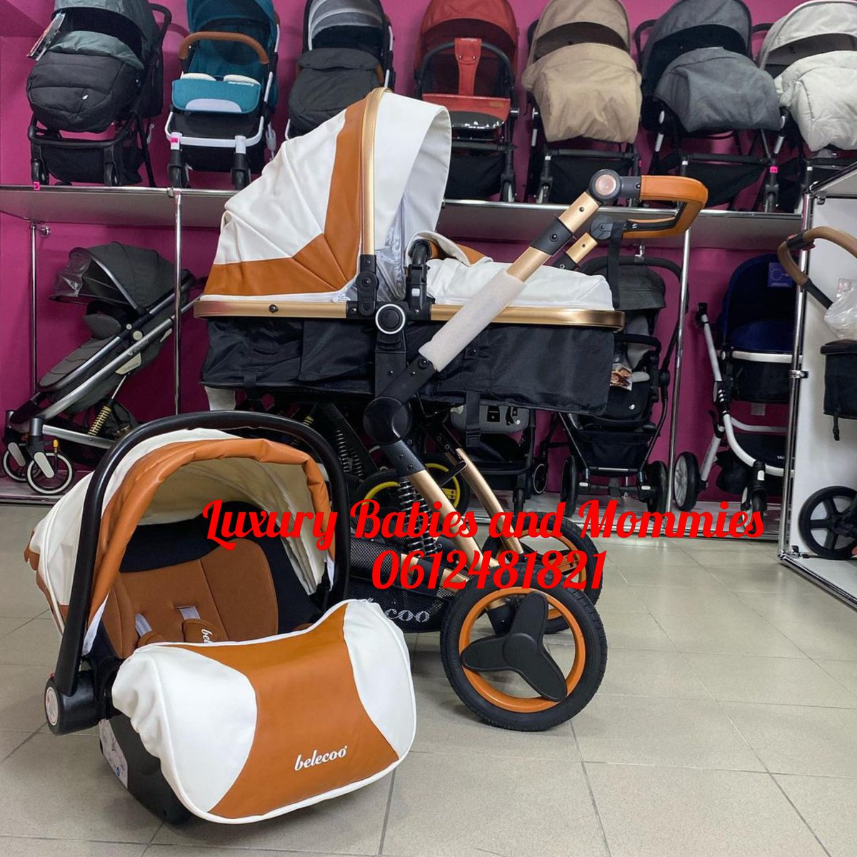 ParentsBuy's tweet photo. Leather finish Baby Stroller set=R4 450
-Available in black &amp; white also
-2 months layby Accepted 
_To order DM/Whatsapp =0612481821
#MondayMotivation #mommytalkza #GirlBuyZA #GirlsTalkZA #MommyTwitter #Christmas2020 #NewYear2021 #pregnancy #giftideas #babyshower #Birthday https://t.co/pRojuQqC5Q