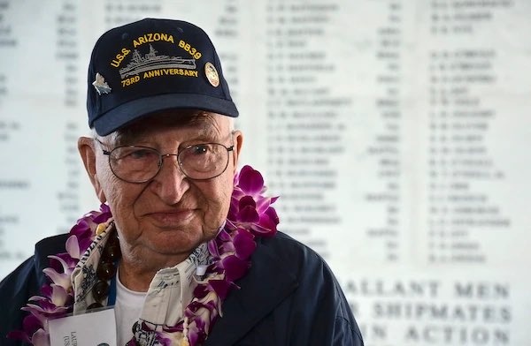 I was very fortunate to have met and talked with Pearl Harbor survivor, Lauren Bruner 10 years ago in California. He was the second to the last person to leave the USS Arizona before it sank.