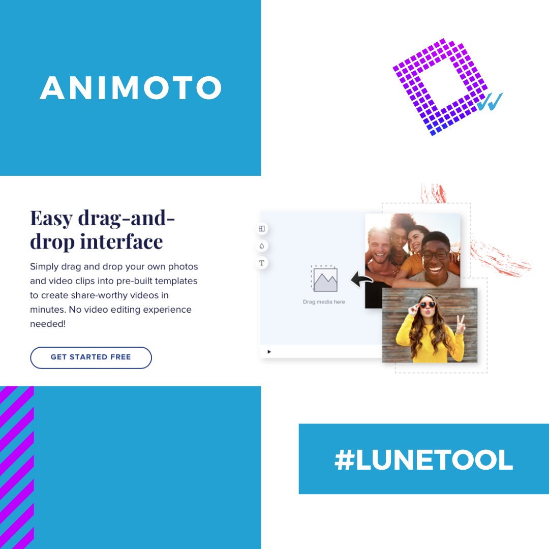 Visto che durante la live di questa settimana parleremo di #videomarketing, oggi vi suggeriamo un #tool per fare #video.
Animoto:
🔹 ha una semplice interfaccia drag&amp;drop
🔹 ha vari template utilizzabili
🔹 ha una banca immagine e video
🔹 è fremium
➡ buff.ly/2J0W3ui