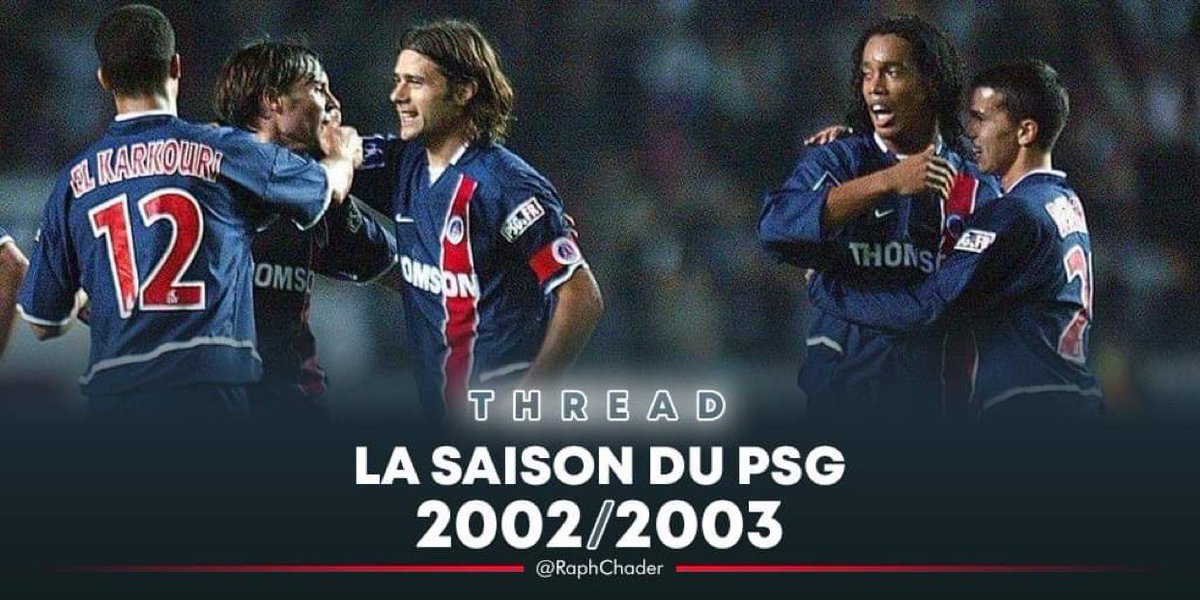  THREAD sur la saison 2002-2003 du PSGRetour sur la saison 2002-2003 du PSG. Après deux saisons médiocres malgré de gros moyens investis, le PSG compte enfin retrouver la LDC. Nous verrons si les hommes de Luis atteindront cet objectif à travers ce Thread.