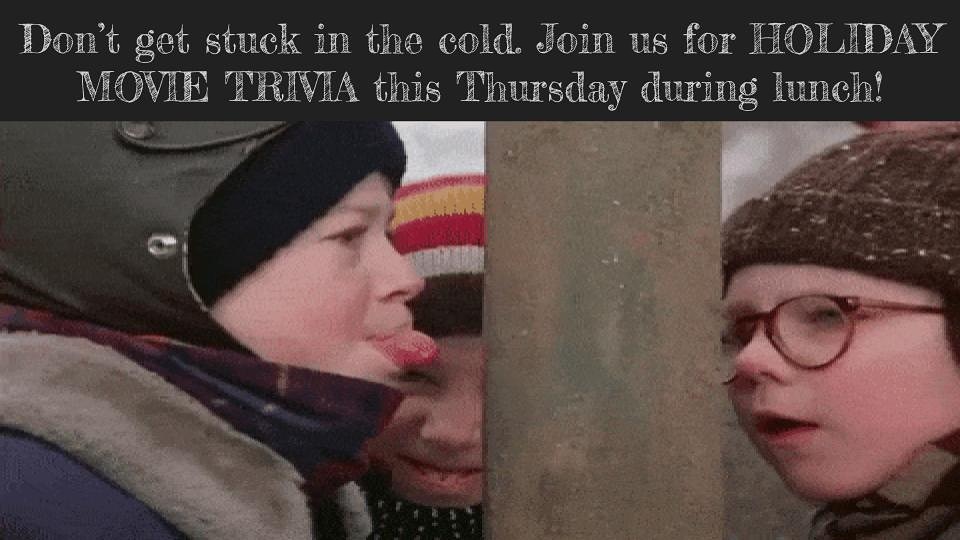 librarydeeprun's tweet image. Our last trivia of 2020, which is dedicated to holiday movies, will be this Thursday during lunch! Please click the link below to register. We hope to see you there! forms.gle/vonpaLveBq4UAm… @BFellows_DRHS @hcpslib