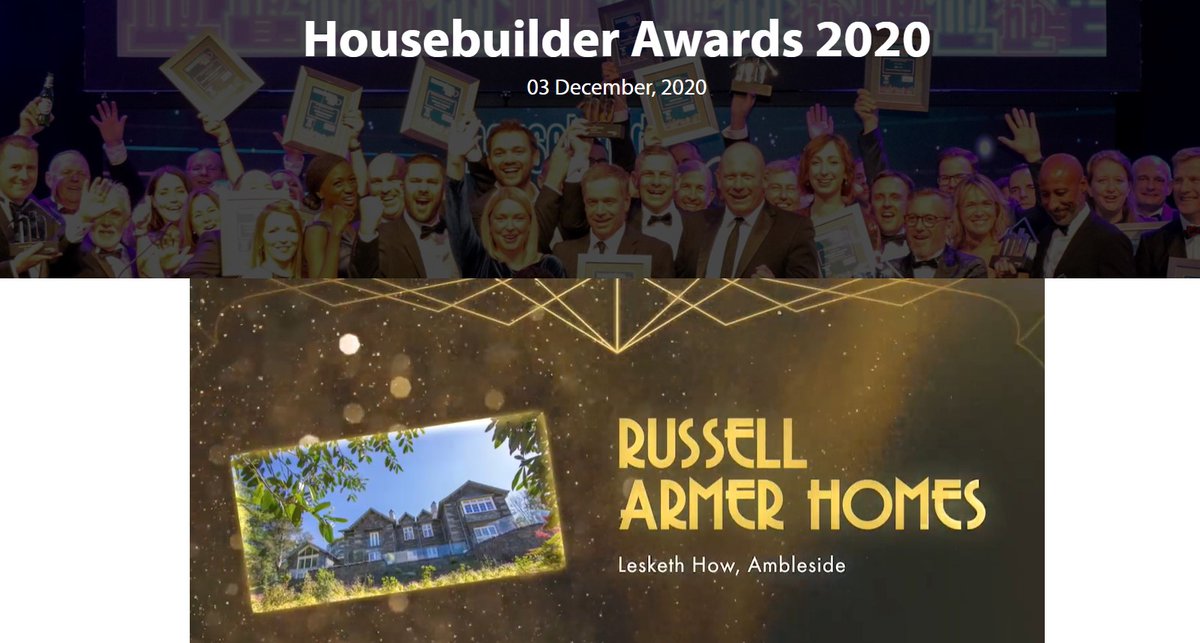 RussellArmer's tweet image. Well done to our team for Lesketh How, #Ambleside being shortlisted for an Award in the national finals of the HouseBuilder Awards