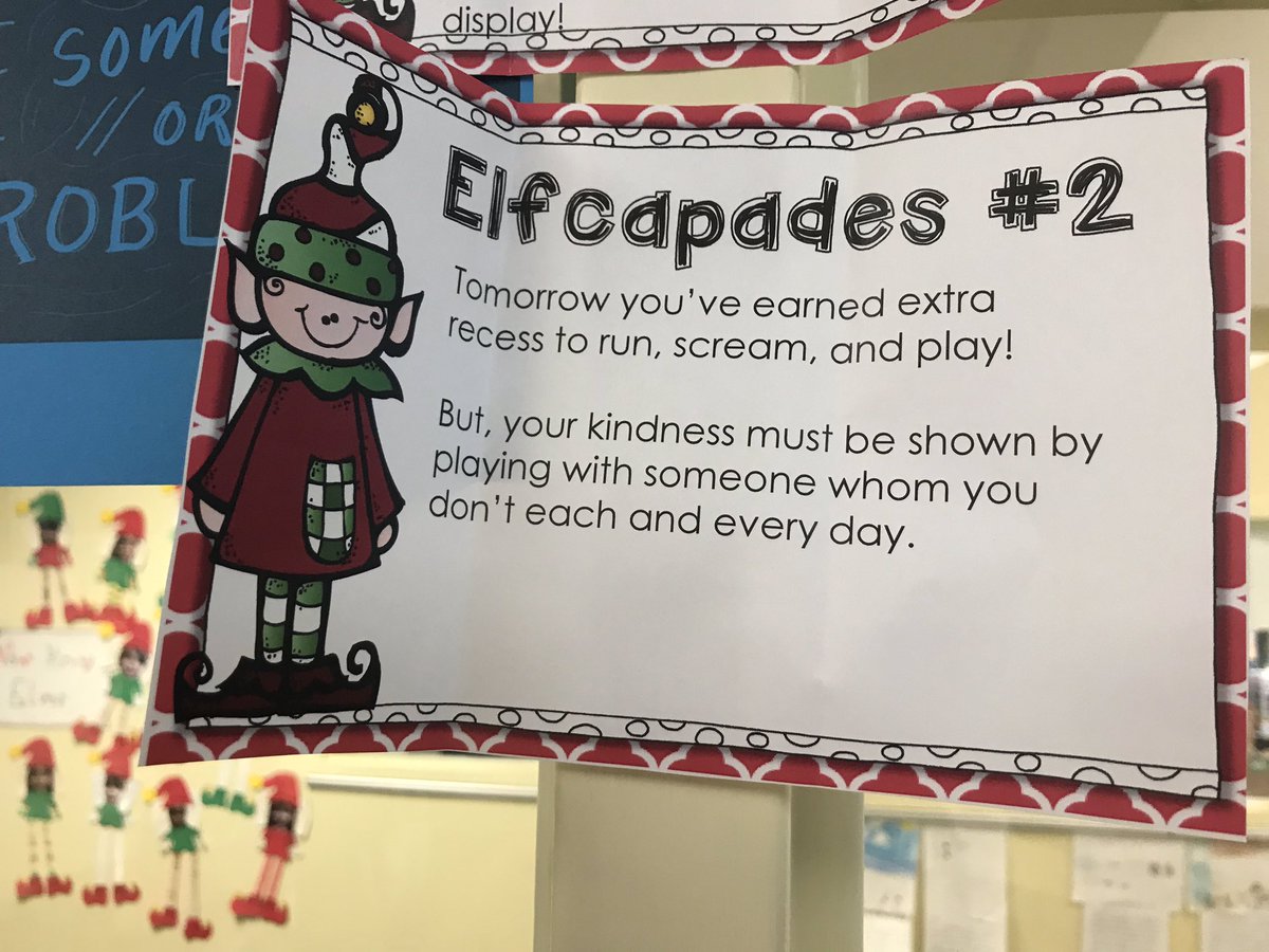 MissJacksonDWE's tweet photo. “What is Rudder doing?”  “Our elf is cray cray!”  Is what my students said Friday when they saw our elf!  He’s up no good, that’s for sure! #secondgrade #DWEeagles #holidayseason #happyelfing https://t.co/ylTD8JuzvD