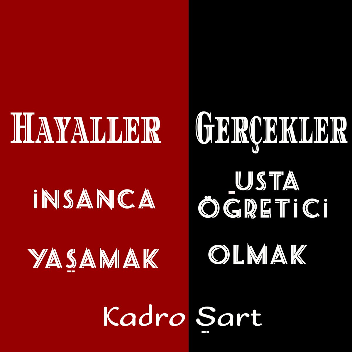 sd_0477's tweet photo. Eşitlik +
özlük hakları + 
statü + 
kadro
Talebimizdir Sn Cumhurbaşkanım ve bakanlarım 
 @RTErdogan @TBMMresmi @ziyaselcuk @lutfielvan @dbdevletbahceli @ZehraZumrutS @HMBakanligi @ailevecalisma @tcmeb 
#ustaöğreticiyeçare https://t.co/enRFHh3TEP