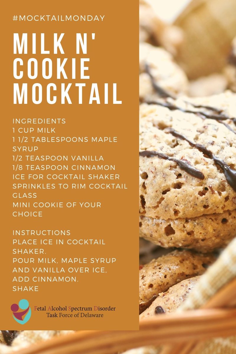 DelawareFASD's tweet photo. Are you expecting a jolly 'ole fellow to come shooting down your chimney later this month? Maybe you could leave him a Milk n' Cookie Mocktail to enjoy. Save this @MocktailMonday recipe for December 24! https://t.co/fAPyqI4ZGm https://t.co/6cvkiGunuG