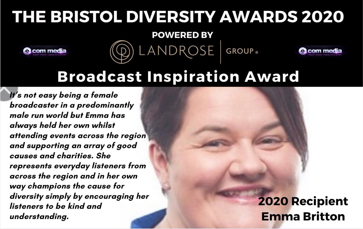 The Bristol Diversity Awards 2020 #BDA2020 Broadcast Inspiration Award  <a href="/theemmabritton/">Emma Britton</a>