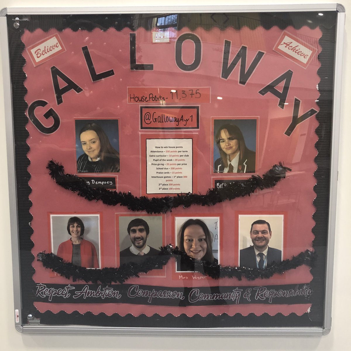 Ayr_Academy2016's tweet photo. Great to see our House Captains getting into the Christmas spirit and updating their boards accordingly! It’s been quite a year for our young people but their resilience continues to amaze and inspire us all @Carrickayr1 @GallowayAyr1 @kyleayr1 #respect #community #believeachieve https://t.co/4jk8XWAkh5