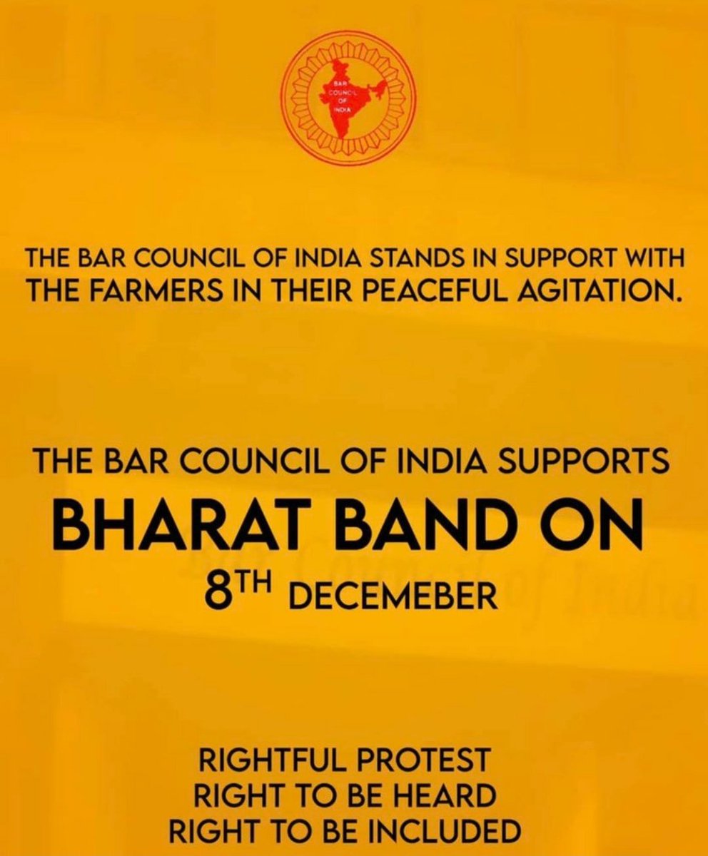 #FarmersProtest 

#8DecemberBhartBand 

#KissanEktaJindabad