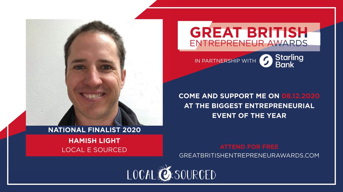 I'm a National Finalist for the Great British Entrepreneur Awards! Come &amp; support tomorrow night to cheer myself &amp; my fellow finalists at one of the biggest entrepreneurial events in the UK.

Head to greatbritishentrepreneurawards.com to book your free ticket! #GBEA